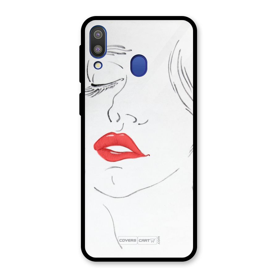 Classy Girl Glass Back Case for Galaxy M20
