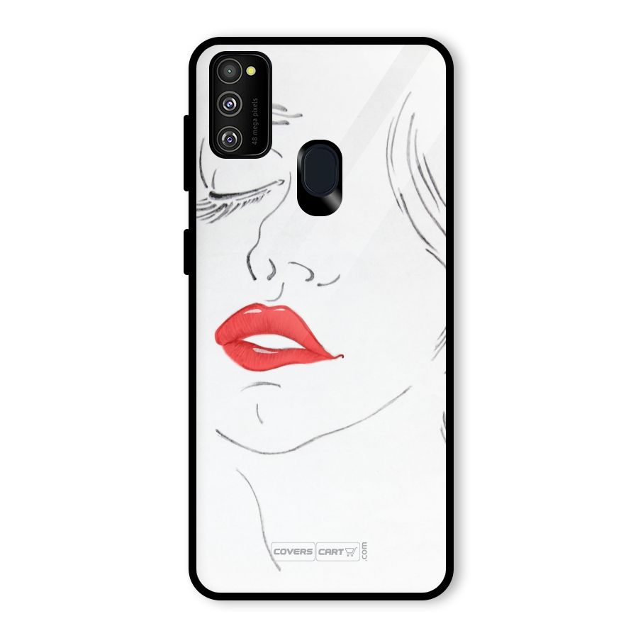 Classy Girl Glass Back Case for Galaxy M30s