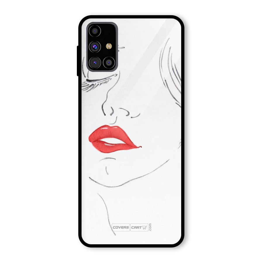 Classy Girl Glass Back Case for Galaxy M31s