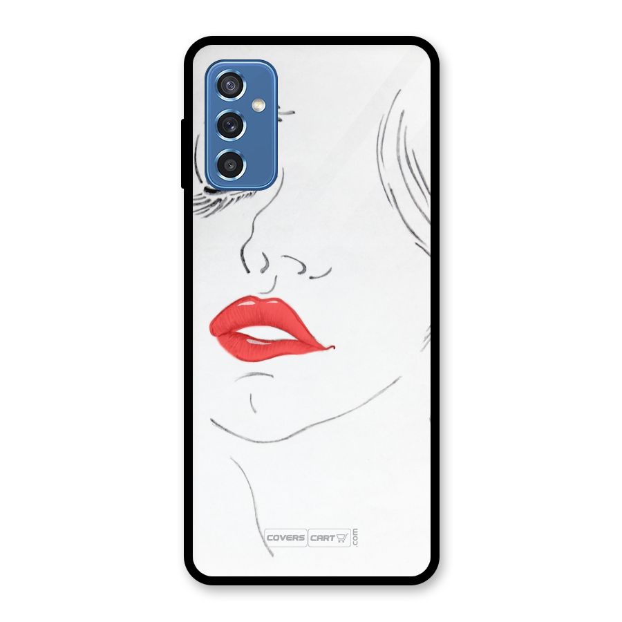 Classy Girl Glass Back Case for Galaxy M52 5G