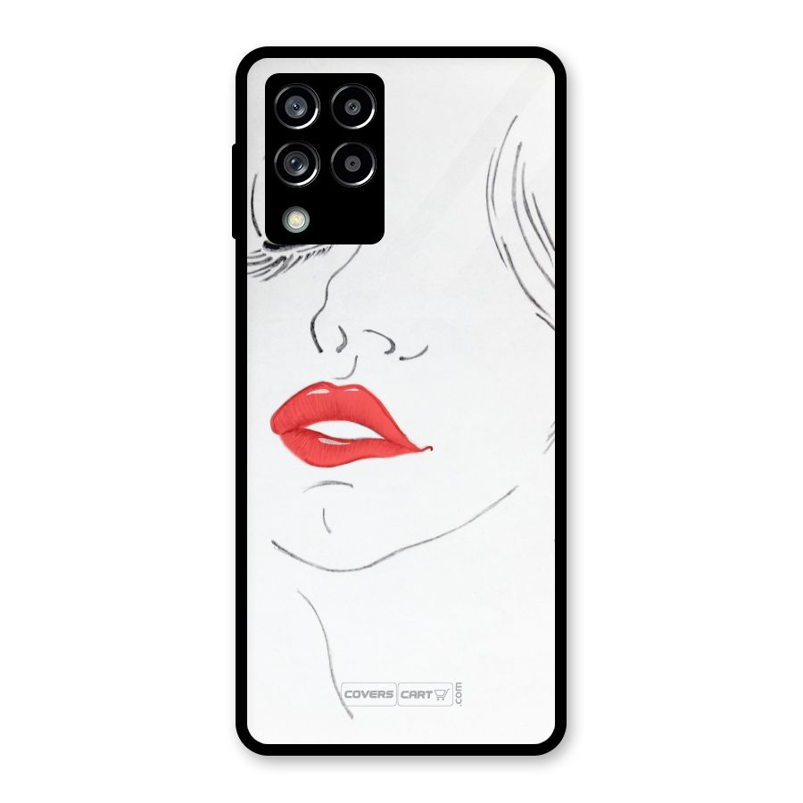 Classy Girl Glass Back Case for Galaxy M53 5G