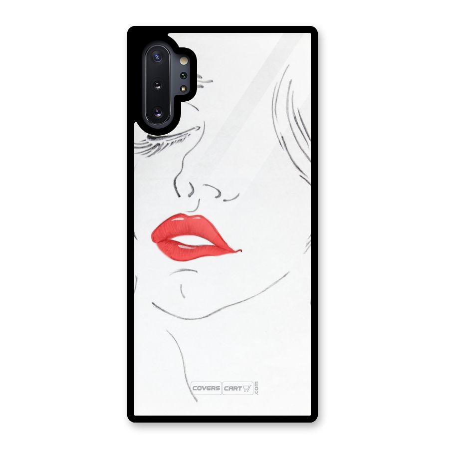 Classy Girl Glass Back Case for Galaxy Note 10 Plus