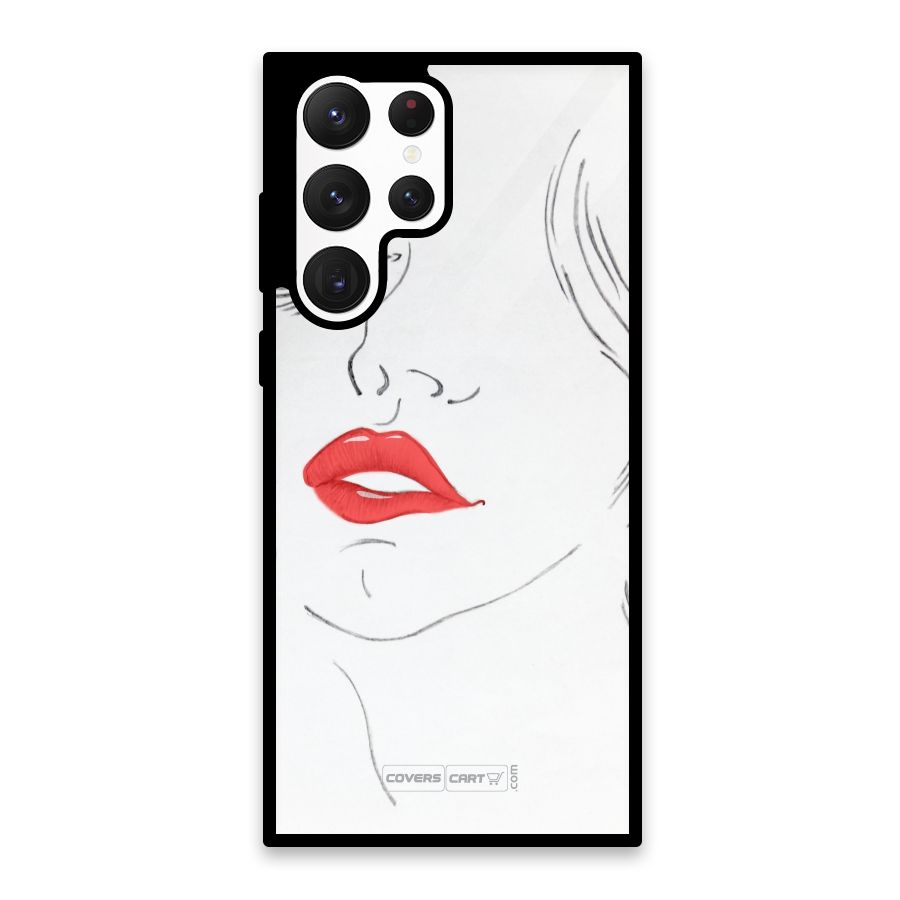 Classy Girl Glass Back Case for Galaxy S22 Ultra 5G