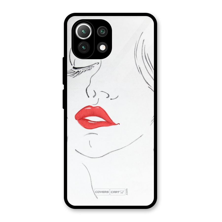 Classy Girl Glass Back Case for Mi 11 Lite NE 5G