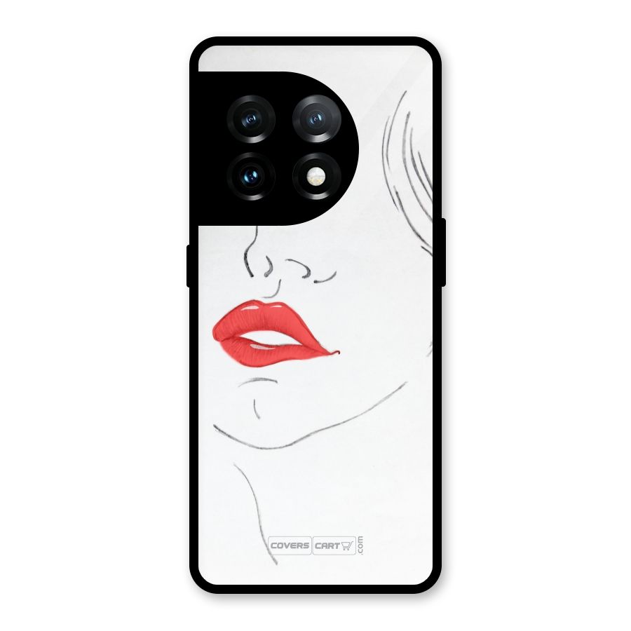 Classy Girl Glass Back Case for OnePlus 11