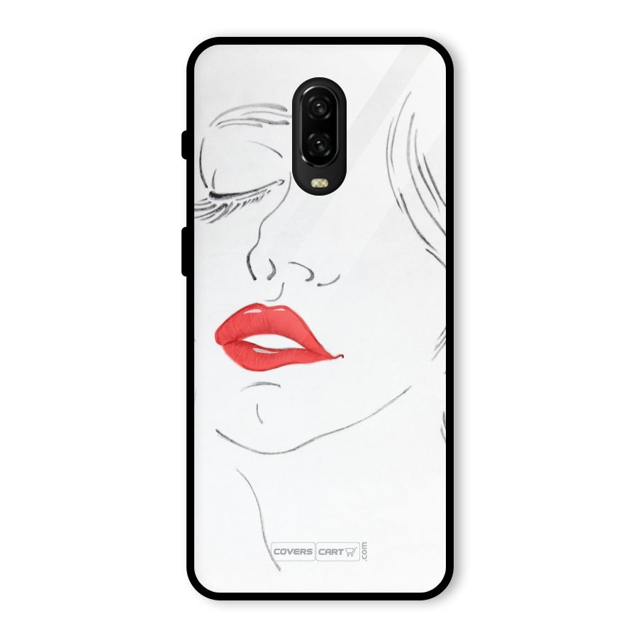 Classy Girl Glass Back Case for OnePlus 6T