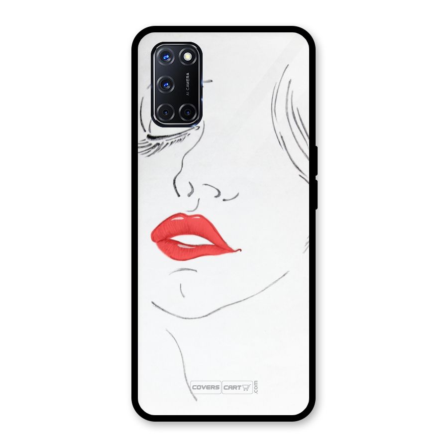 Classy Girl Glass Back Case for Oppo A52