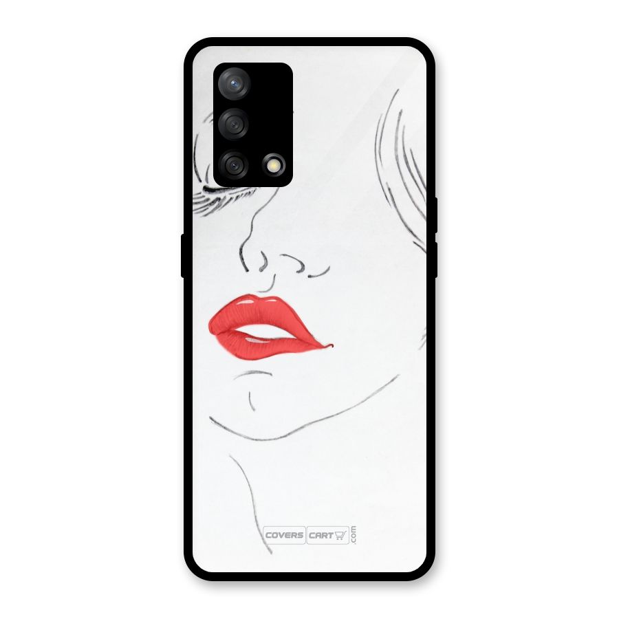 Classy Girl Glass Back Case for Oppo F19
