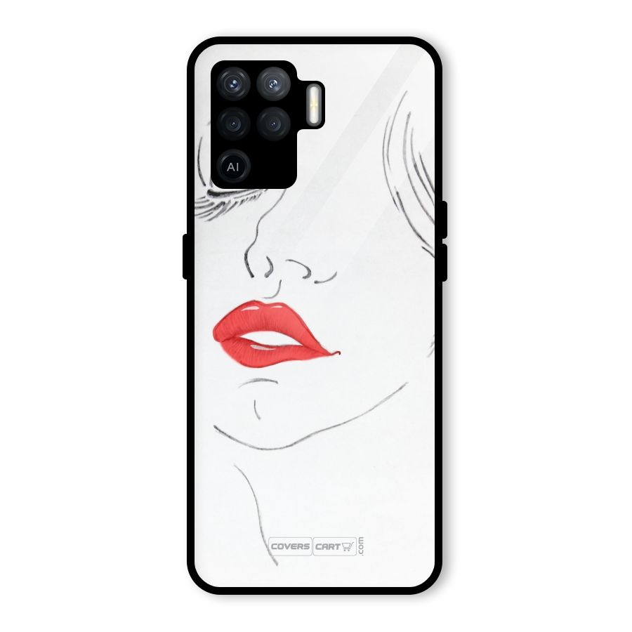 Classy Girl Glass Back Case for Oppo F19 Pro