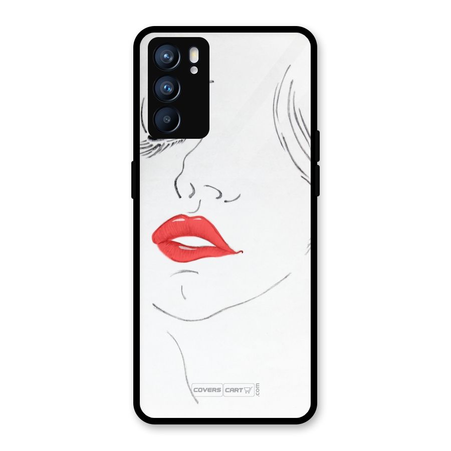 Classy Girl Glass Back Case for Oppo Reno6 5G