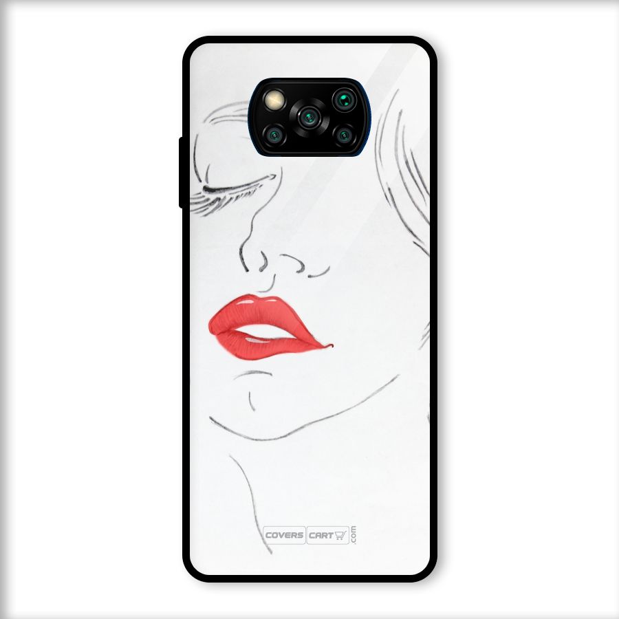 Classy Girl Glass Back Case for Poco X3