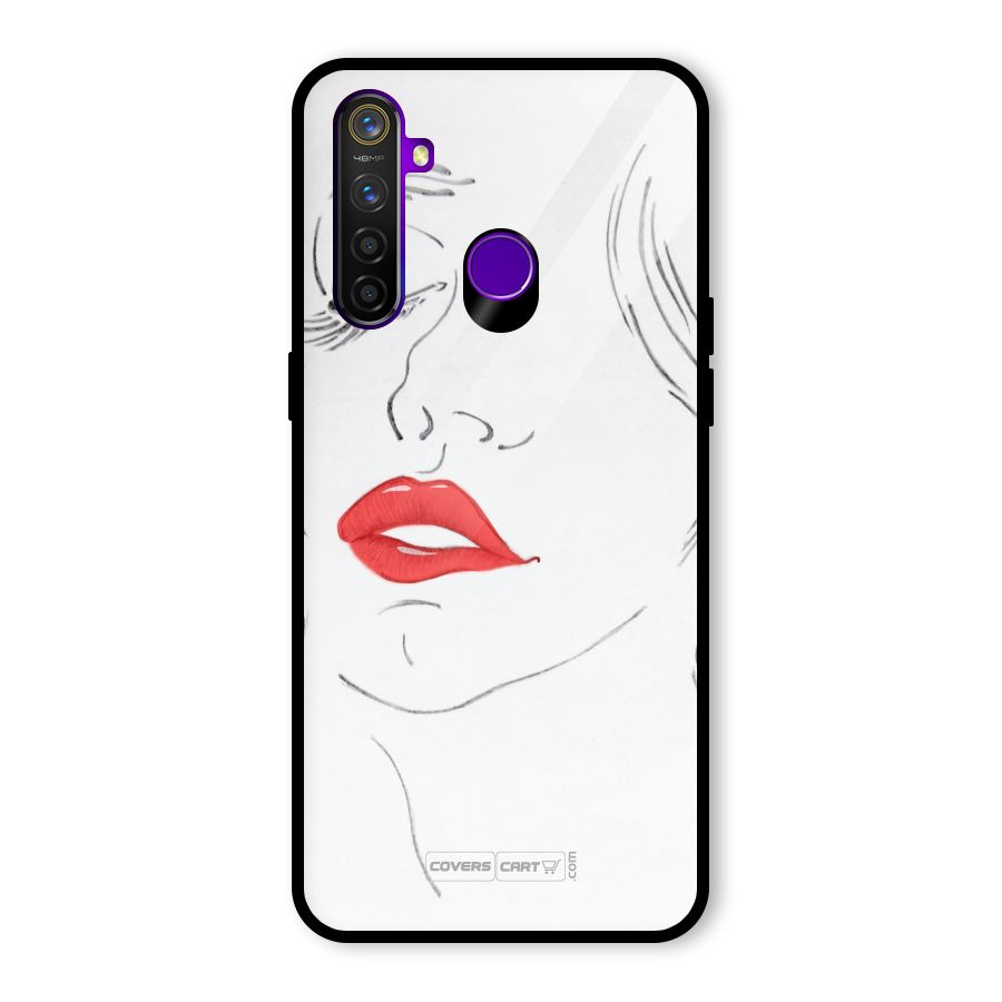 Classy Girl Glass Back Case for Realme 5 Pro