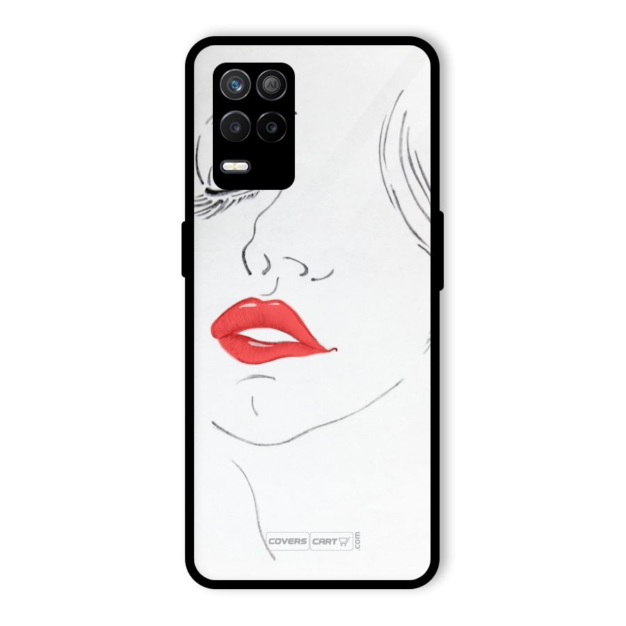 Classy Girl Glass Back Case for Realme 8 5G