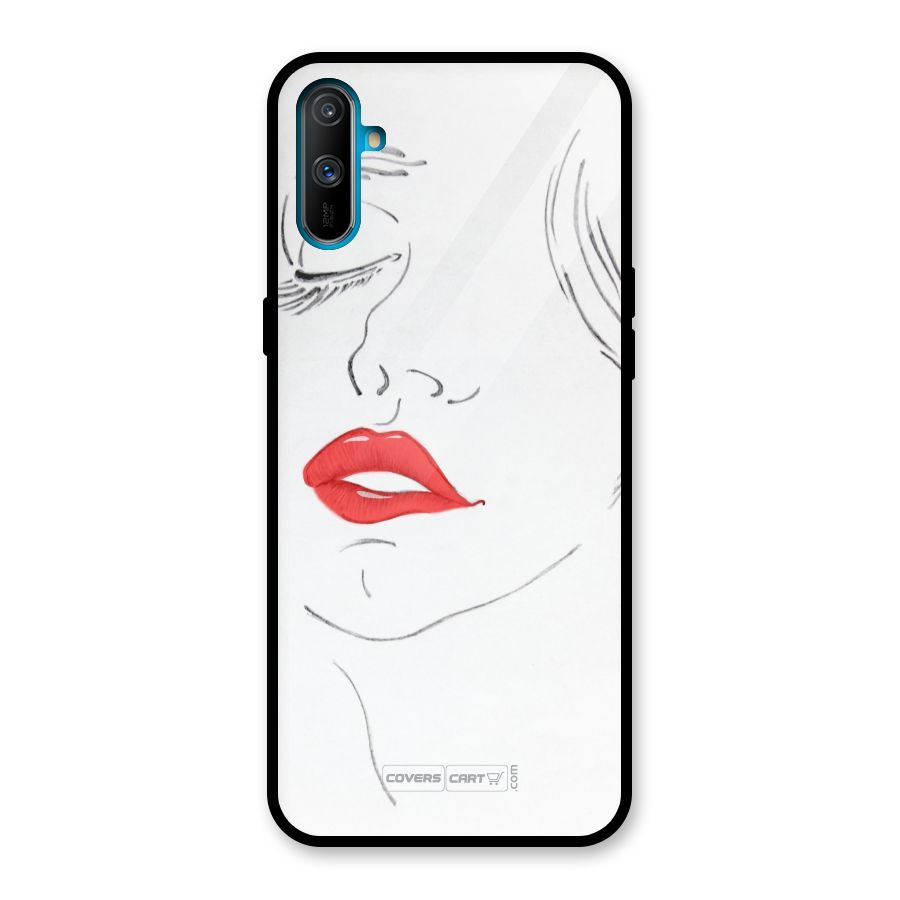 Classy Girl Glass Back Case for Realme C3