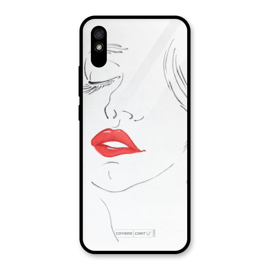 Classy Girl Glass Back Case for Redmi 9A