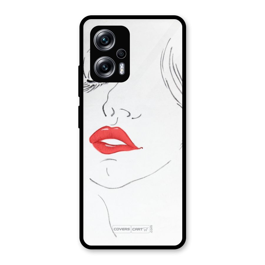 Classy Girl Glass Back Case for Redmi K50i