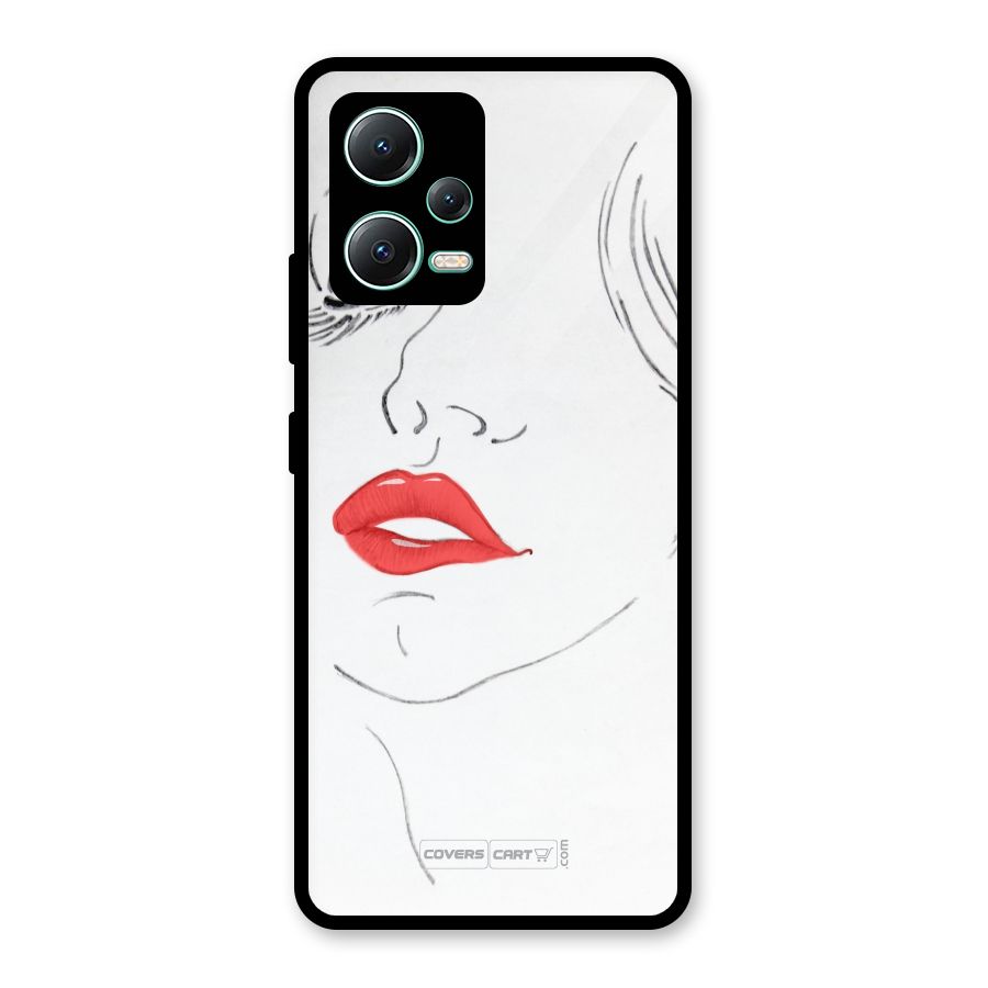 Classy Girl Glass Back Case for Redmi Note 12 5G