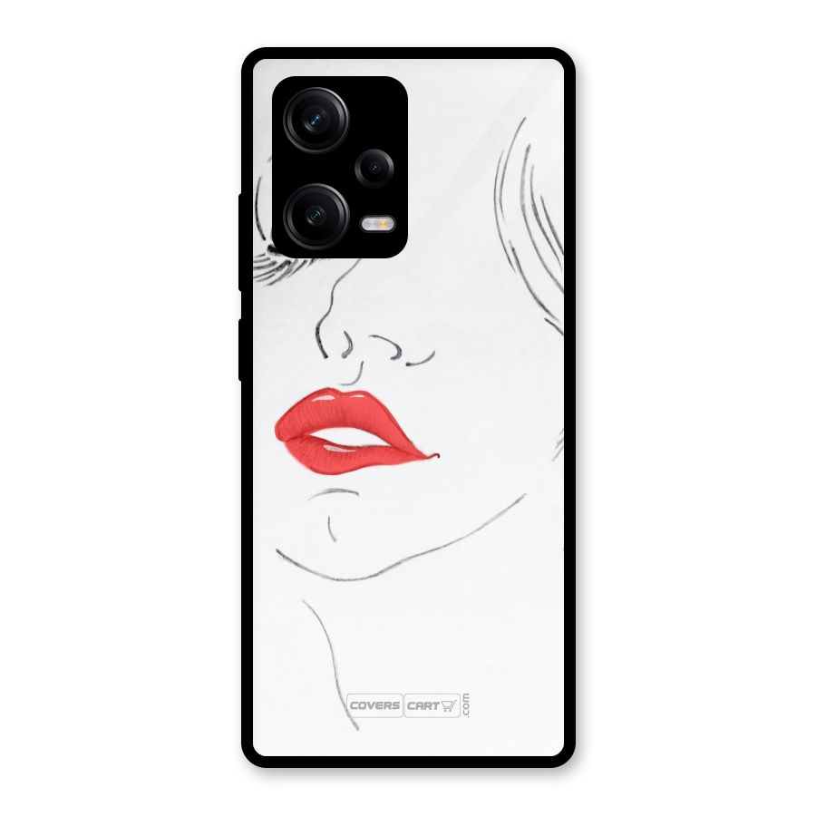 Classy Girl Glass Back Case for Redmi Note 12 Pro