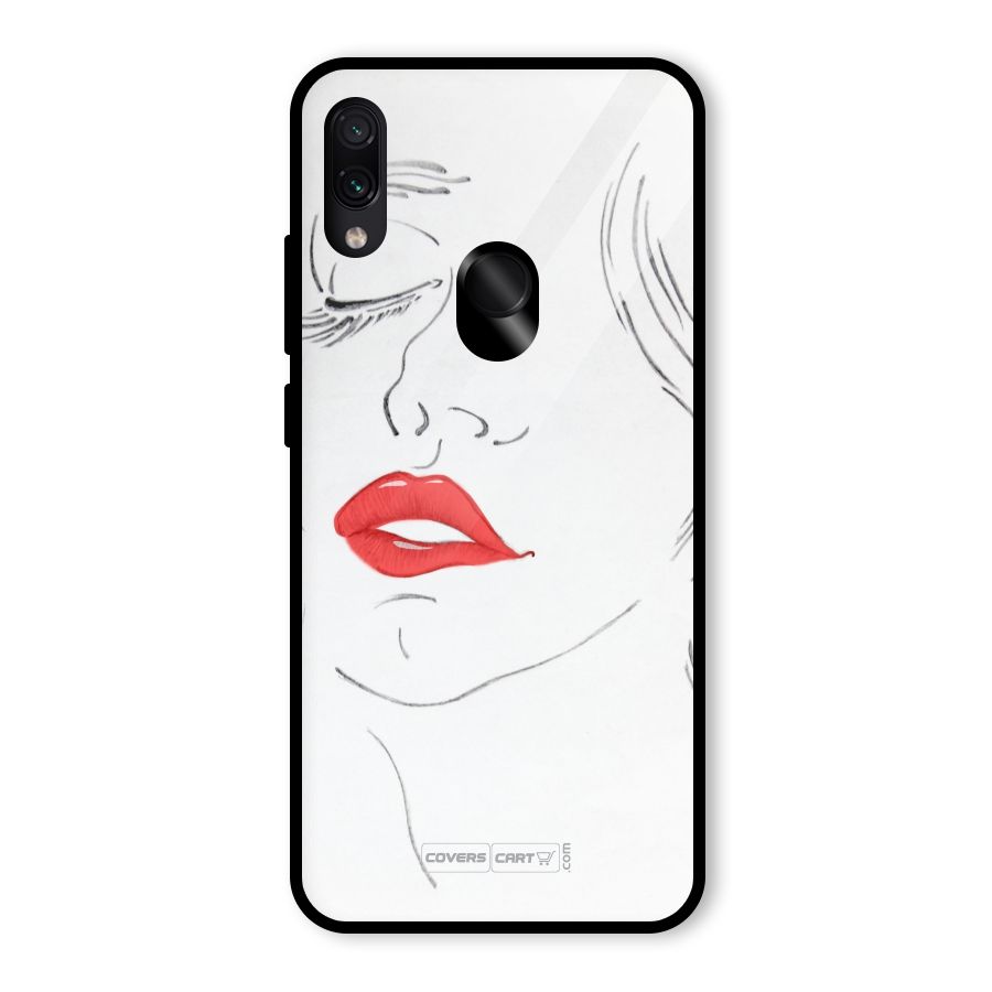 Classy Girl Glass Back Case for Redmi Note 7 Pro