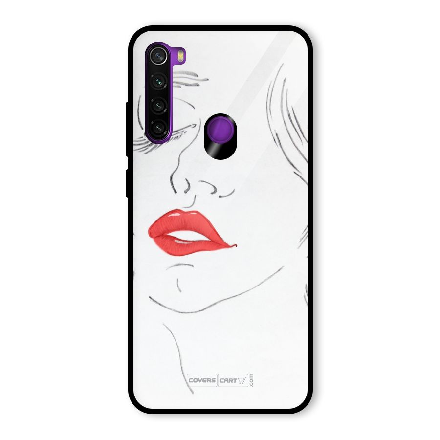 Classy Girl Glass Back Case for Redmi Note 8