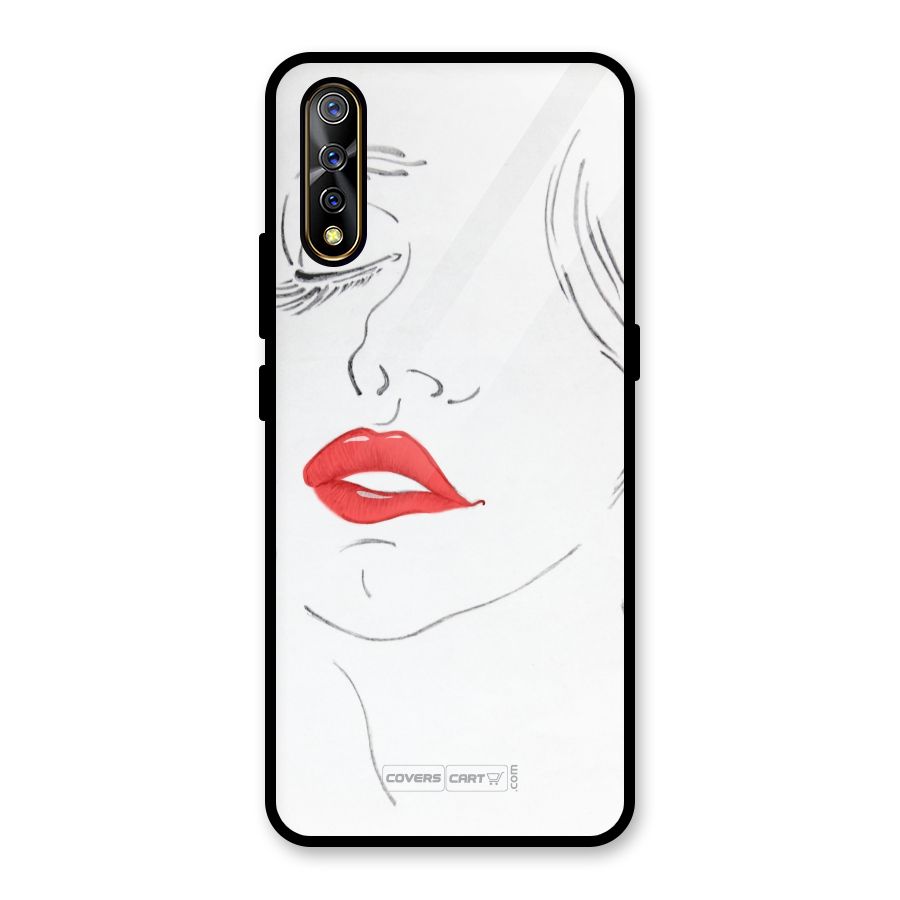 Classy Girl Glass Back Case for Vivo S1