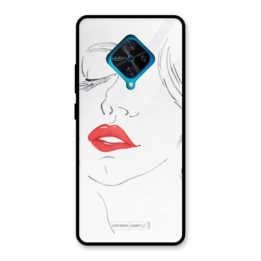 Classy Girl Glass Back Case for Vivo S1 Pro