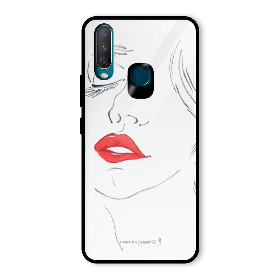 Classy Girl Glass Back Case for Vivo U10