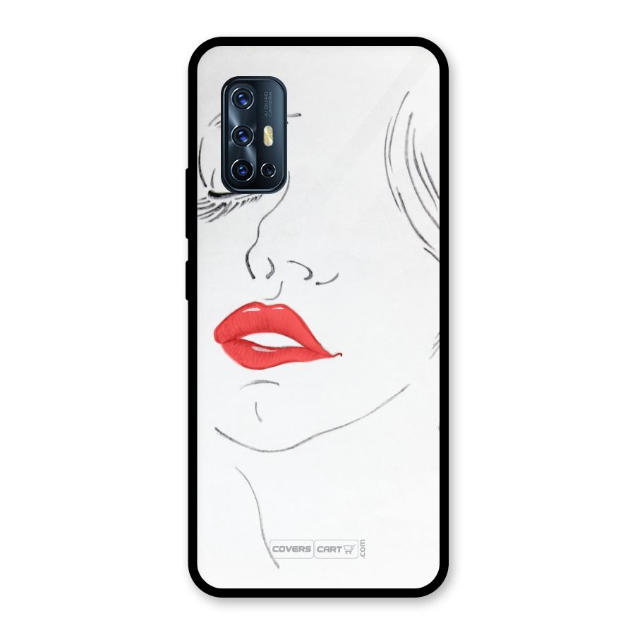 Classy Girl Glass Back Case for Vivo V17