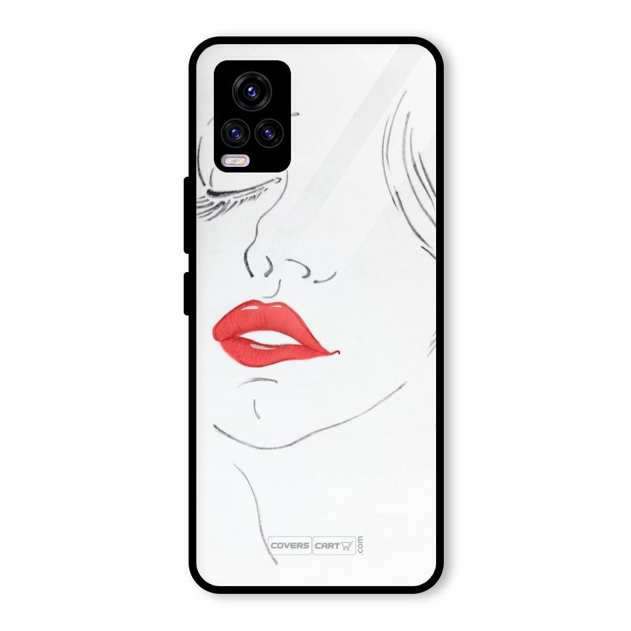 Classy Girl Glass Back Case for Vivo V20