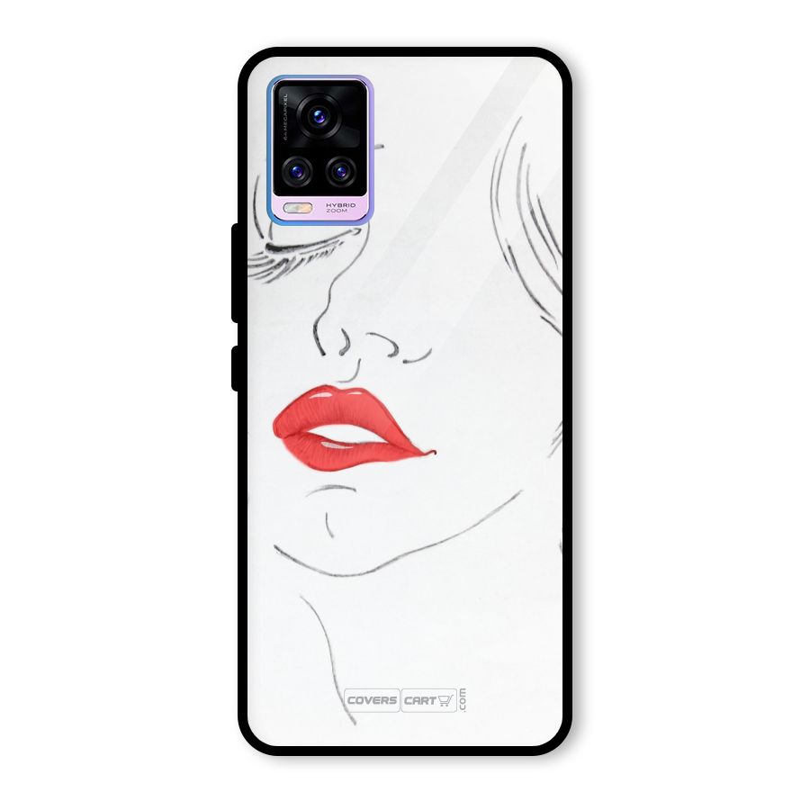 Classy Girl Glass Back Case for Vivo V20 Pro