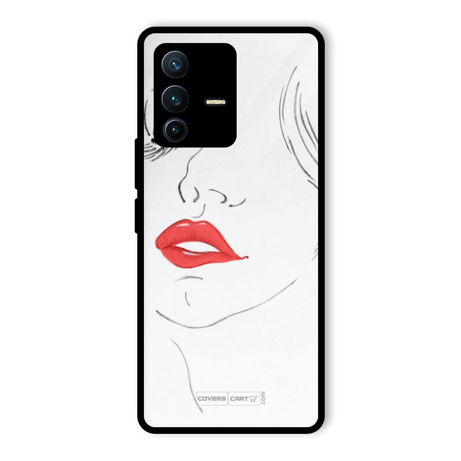 Classy Girl Glass Back Case for Vivo V23 Pro