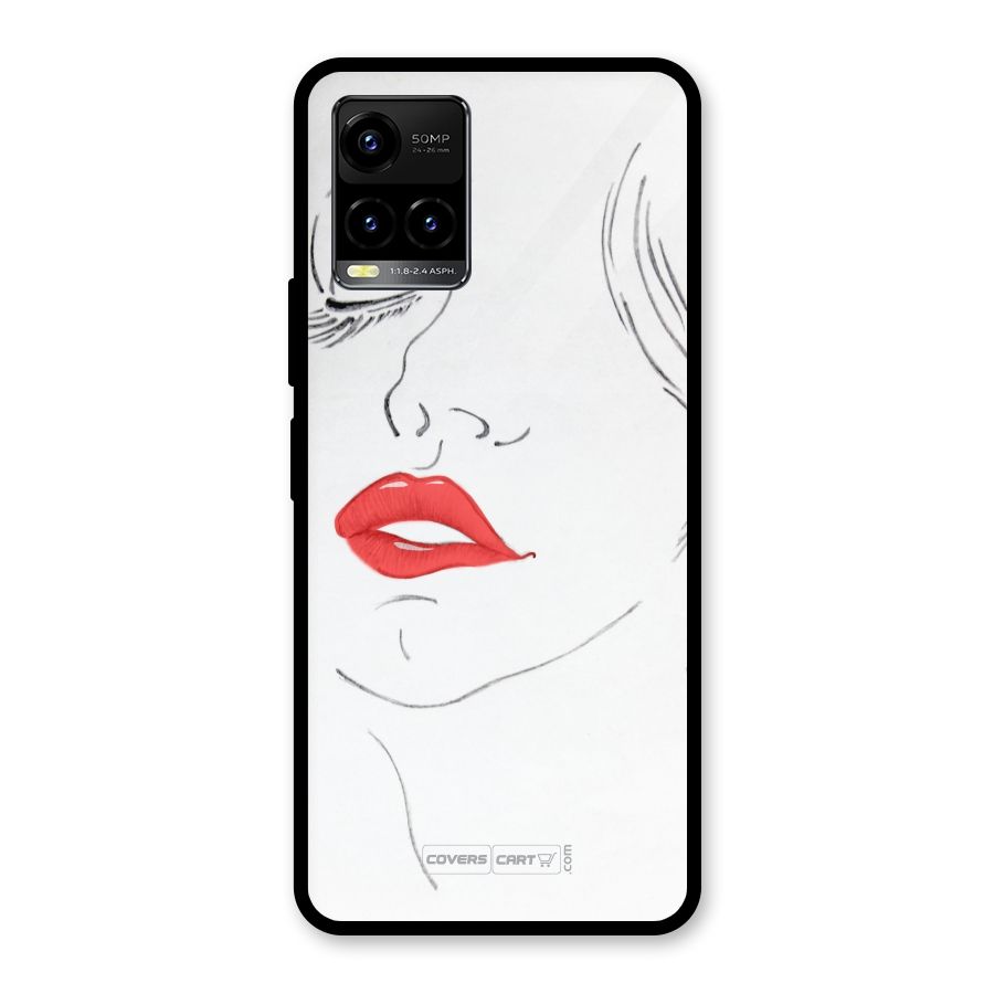 Classy Girl Glass Back Case for Vivo Y21T