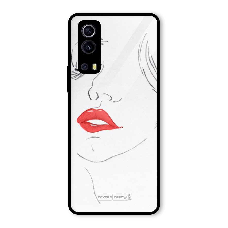 Classy Girl Glass Back Case for Vivo iQOO Z3