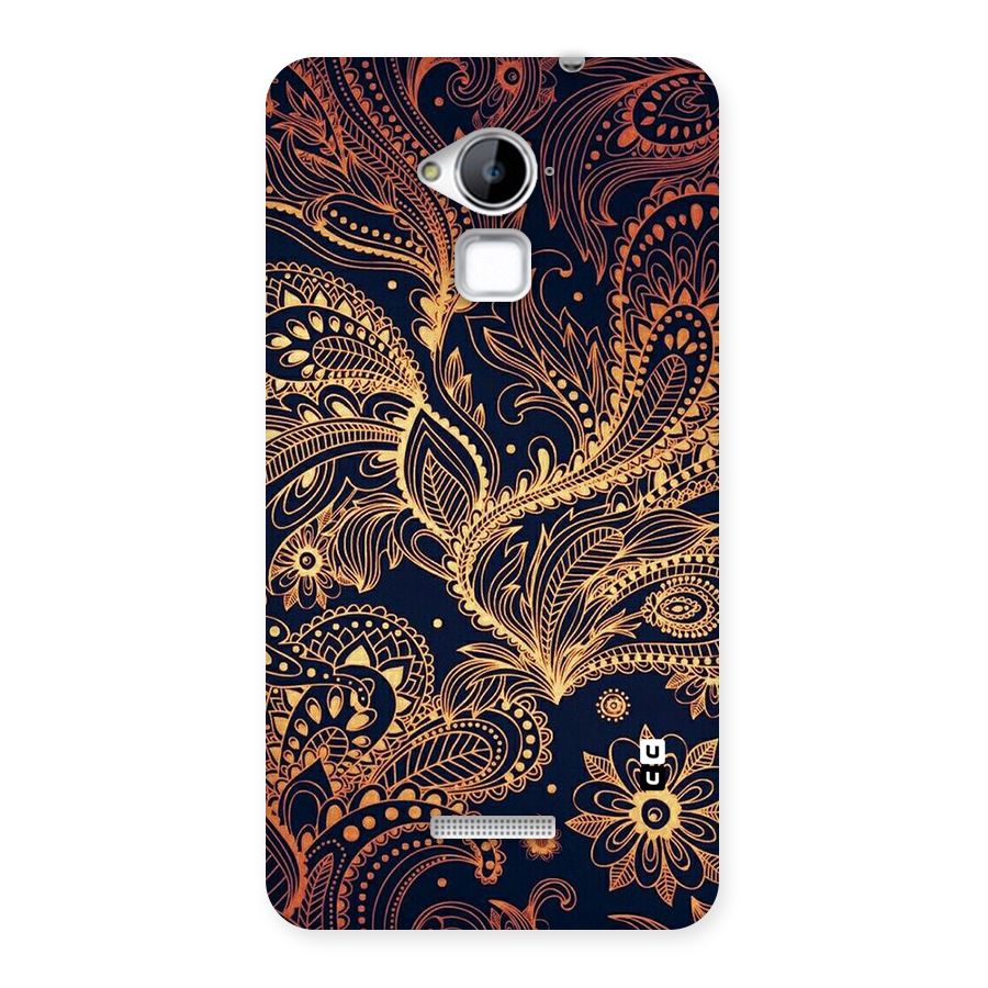 Classy Golden Leafy Design Back Case for Coolpad Note 3