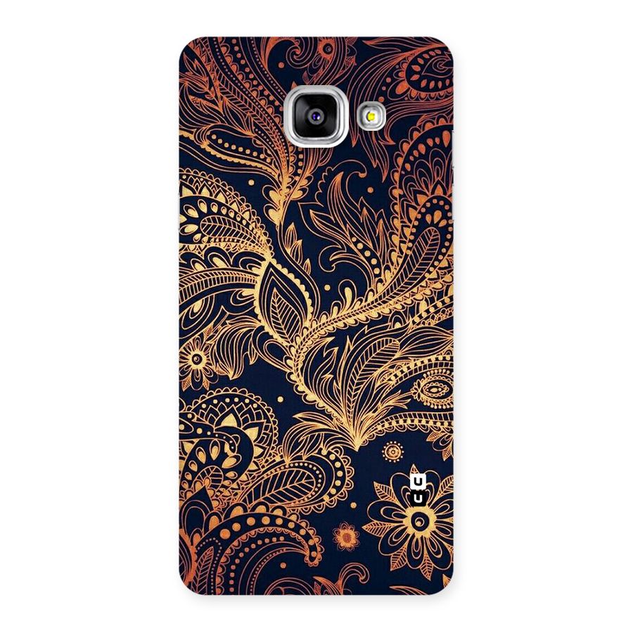 Classy Golden Leafy Design Back Case for Galaxy A5 2016
