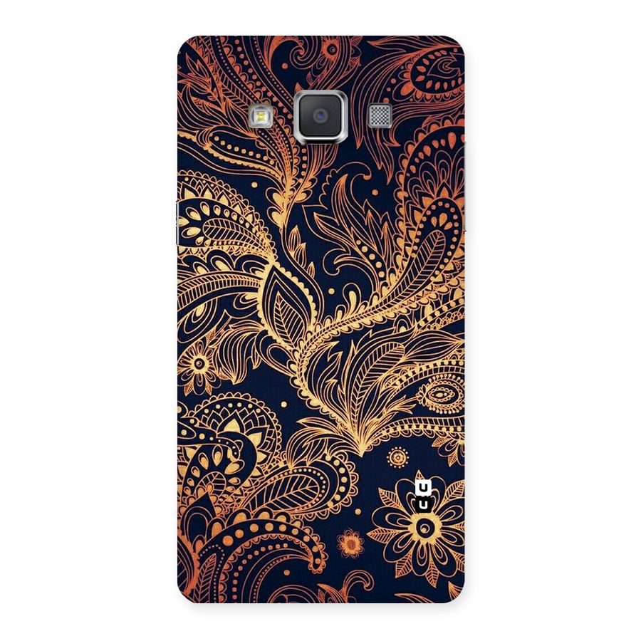 Classy Golden Leafy Design Back Case for Galaxy Grand Max