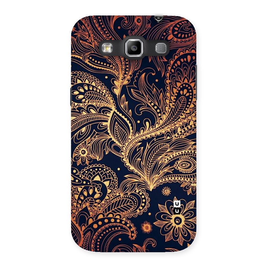 Classy Golden Leafy Design Back Case for Galaxy Grand Quattro