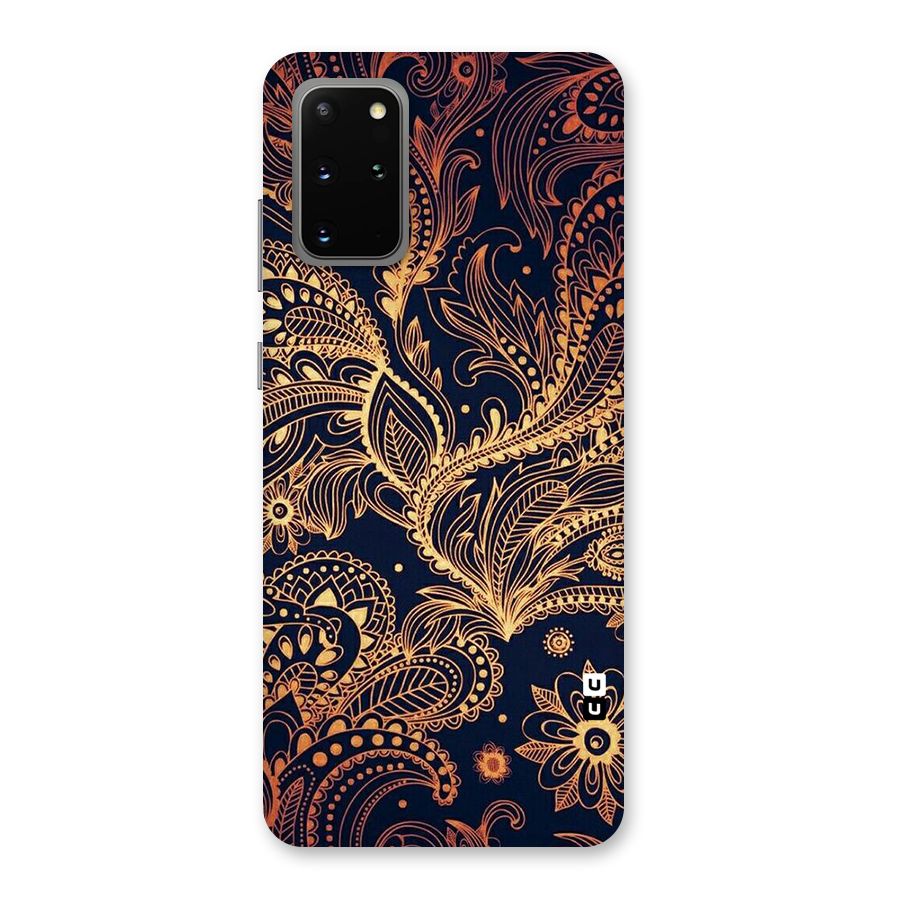 Classy Golden Leafy Design Back Case for Galaxy S20 Plus