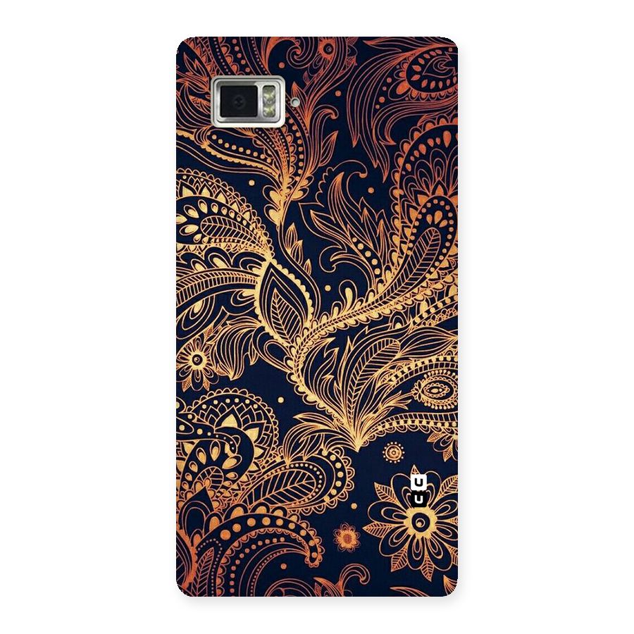Classy Golden Leafy Design Back Case for Vibe Z2 Pro K920