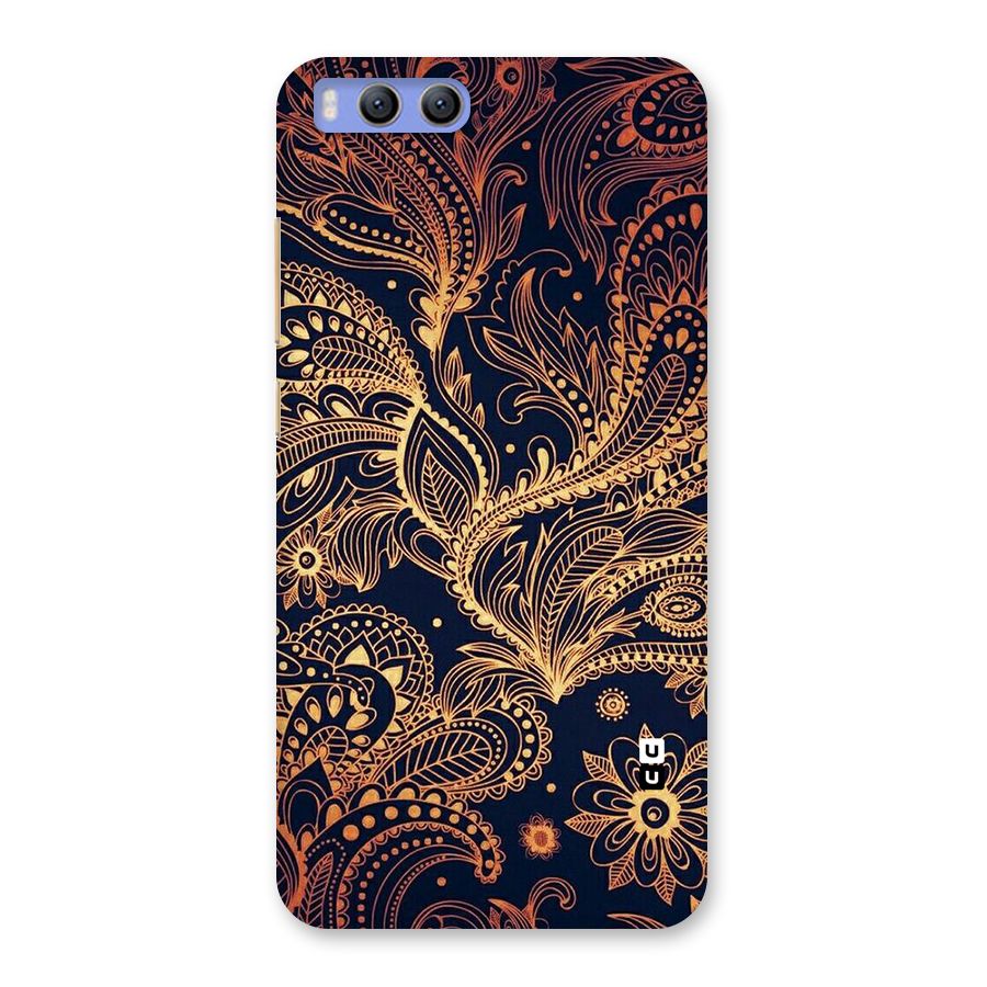 Classy Golden Leafy Design Back Case for Xiaomi Mi 6