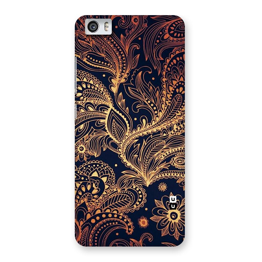 Classy Golden Leafy Design Back Case for Xiaomi Redmi Mi5