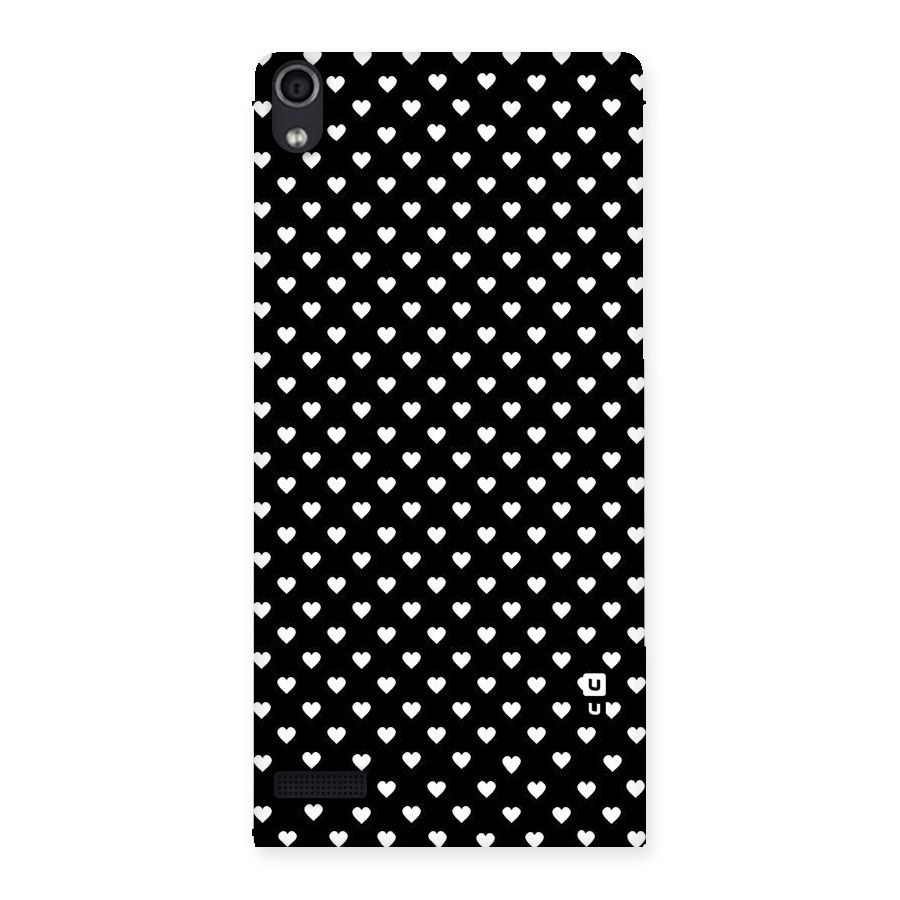 Classy Hearty Polka Back Case for Ascend P6