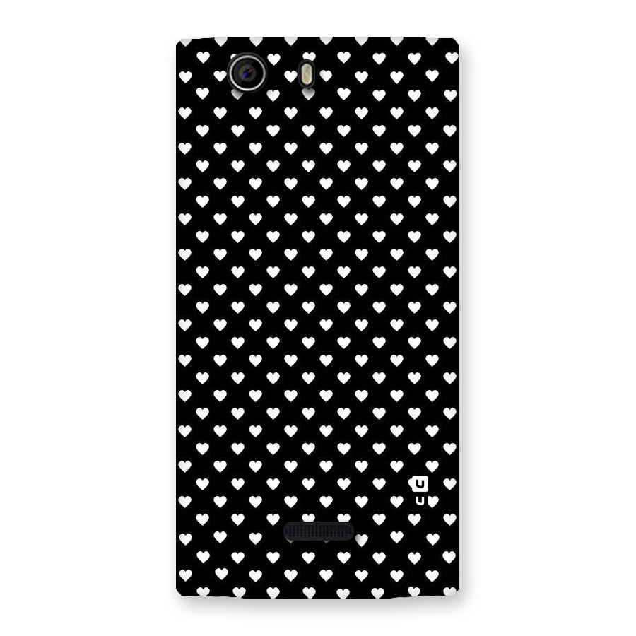 Classy Hearty Polka Back Case for Canvas Nitro 2 E311