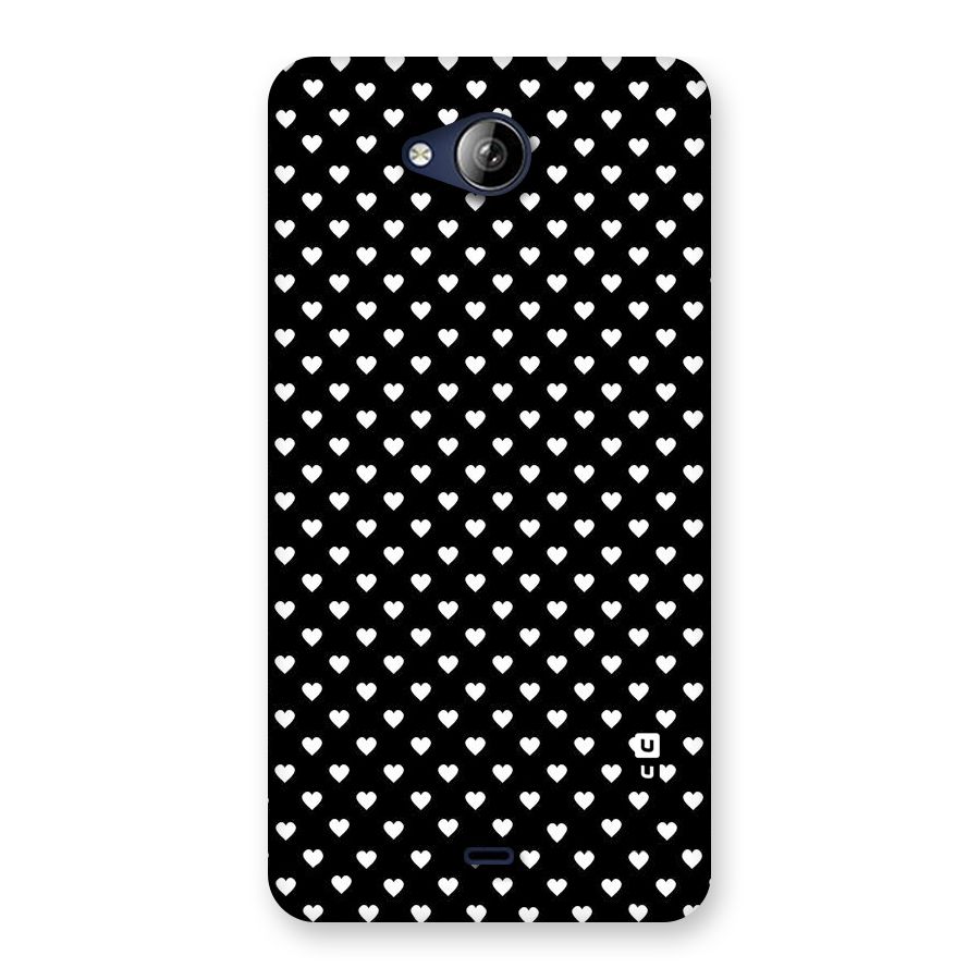Classy Hearty Polka Back Case for Canvas Play Q355