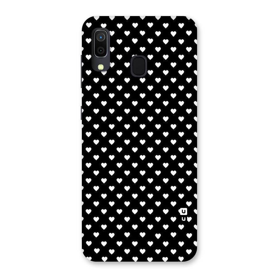 Classy Hearty Polka Back Case for Galaxy A20