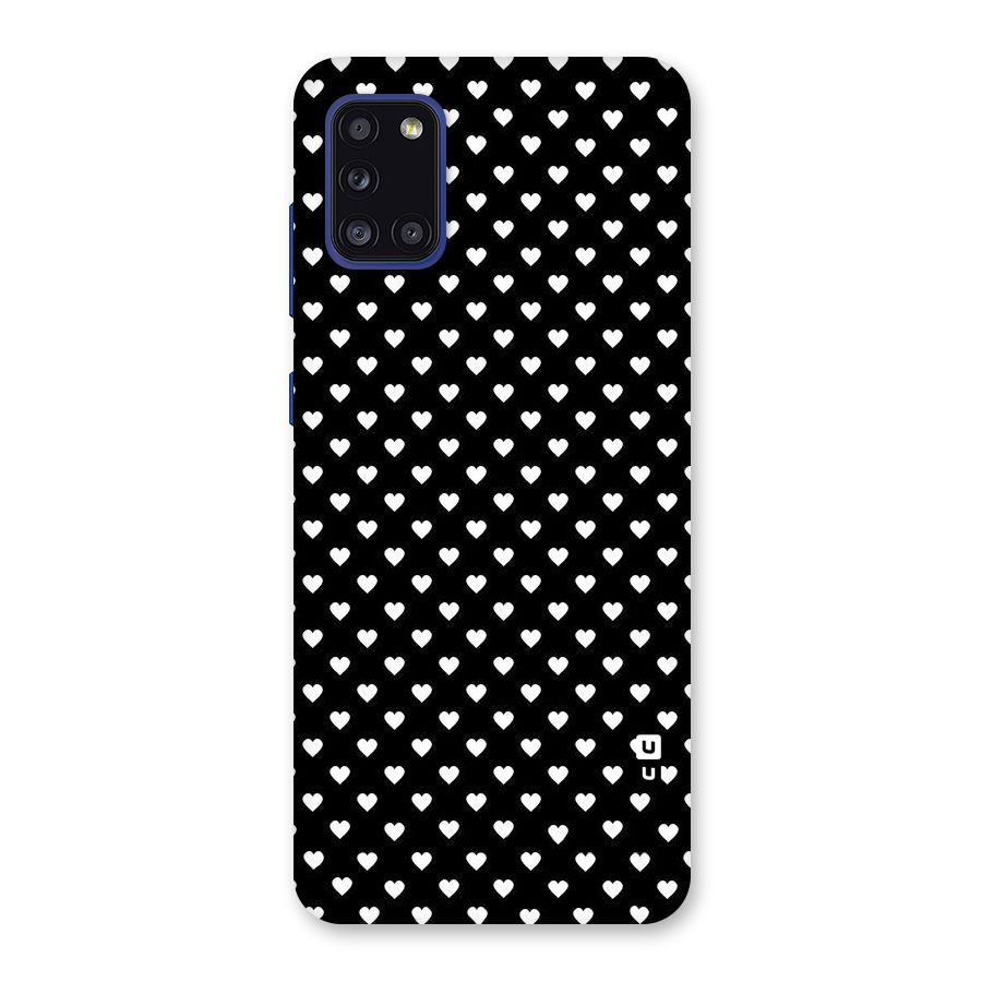 Classy Hearty Polka Back Case for Galaxy A31