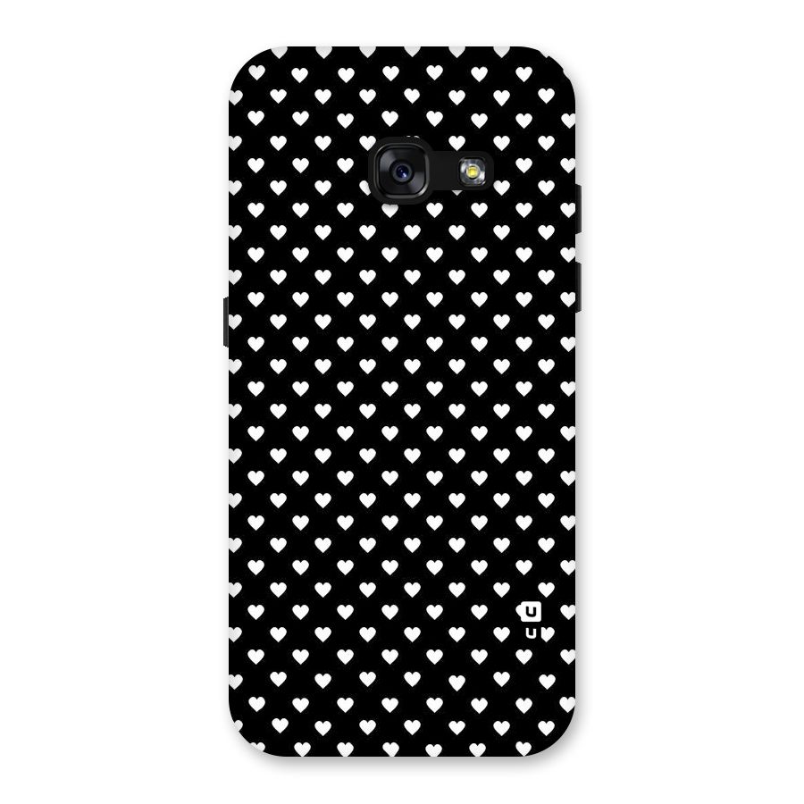Classy Hearty Polka Back Case for Galaxy A3 (2017)