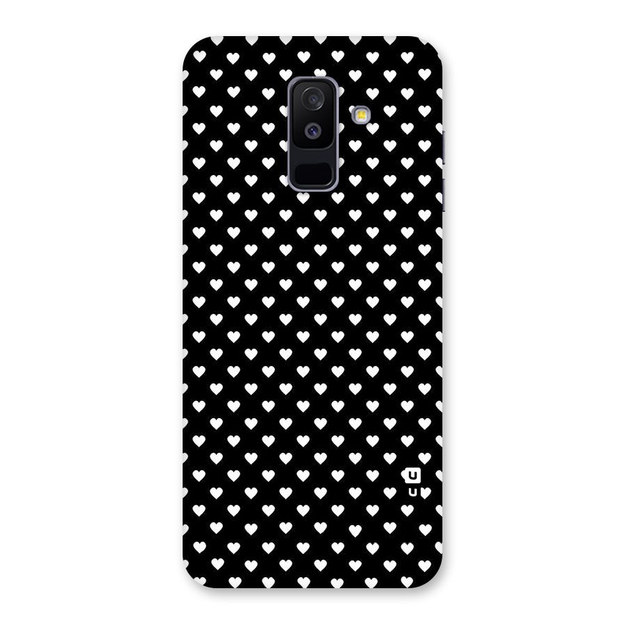 Classy Hearty Polka Back Case for Galaxy A6 Plus