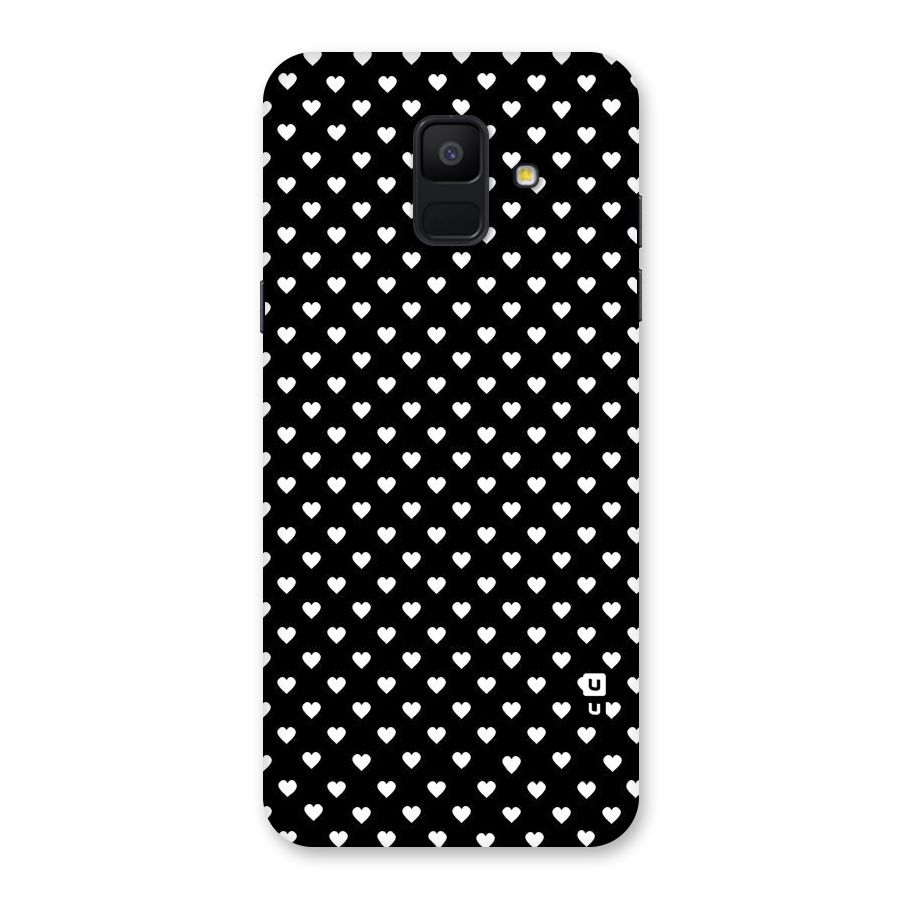 Classy Hearty Polka Back Case for Galaxy A6 (2018)