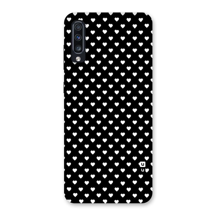 Classy Hearty Polka Back Case for Galaxy A70
